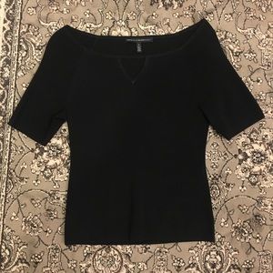White House Black Market • Flattering black top